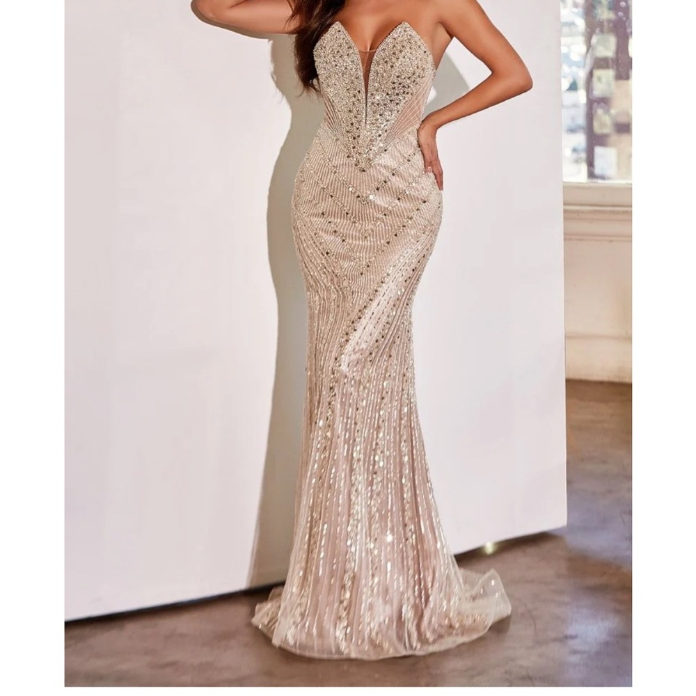 Elegant Sequin Evening Gown